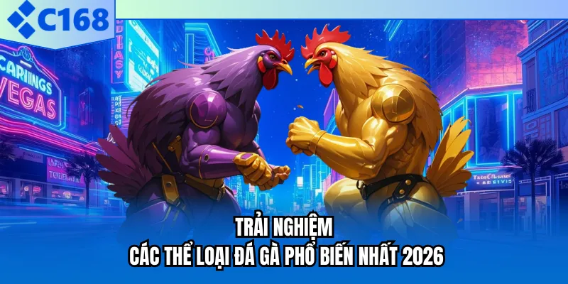 Trải nghiệm các thể loại đá gà phổ biến nhất 2026